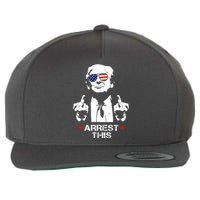 Donald Trump Arrest This Funny 2024 Election Wool Snapback Cap