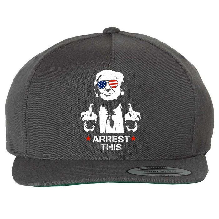 Donald Trump Arrest This Funny 2024 Election Wool Snapback Cap