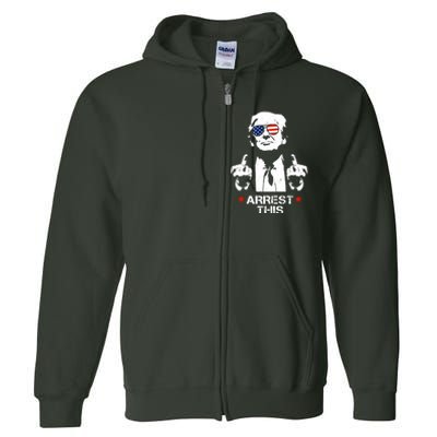 Donald Trump Arrest This Funny 2024 Election Full Zip Hoodie