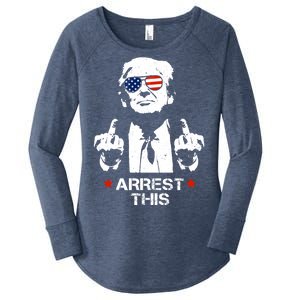 Donald Trump Arrest This Funny 2024 Election Women's Perfect Tri Tunic Long Sleeve Shirt