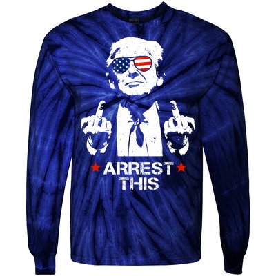 Donald Trump Arrest This Funny 2024 Election Tie-Dye Long Sleeve Shirt