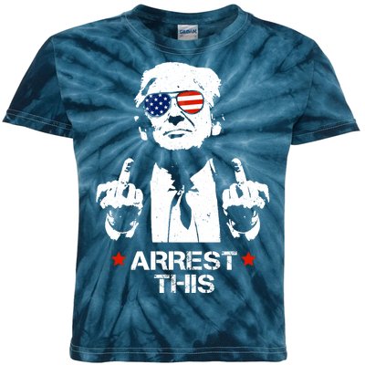 Donald Trump Arrest This Funny 2024 Election Kids Tie-Dye T-Shirt