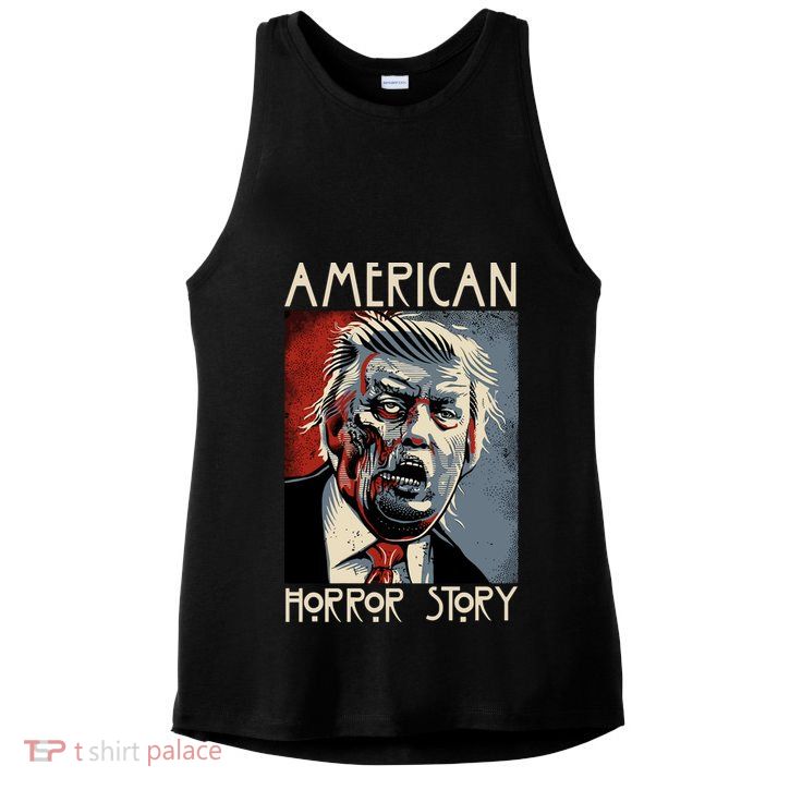 Donald Trump Horror Story Ladies PosiCharge Tri-Blend Wicking Tank
