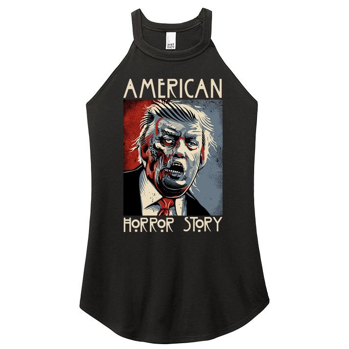 Donald Trump Horror Story Women's Perfect Tri Rocker Tank