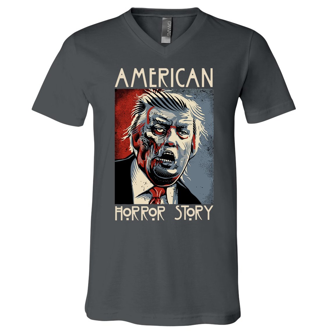 Donald Trump Horror Story V-Neck T-Shirt