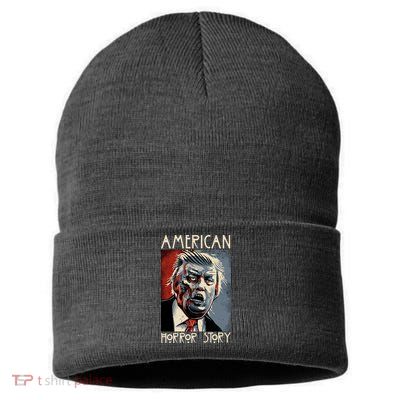 Donald Trump Horror Story Sustainable Knit Beanie