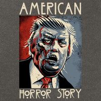 Donald Trump Horror Story Cotton Canvas Backpack