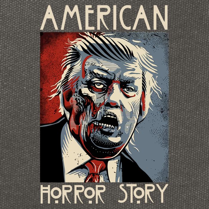 Donald Trump Horror Story Cotton Canvas Backpack
