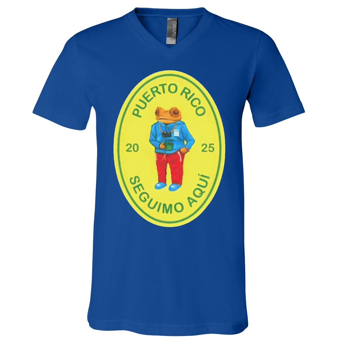 Debi Tirar Album Mas Fotos Frog V-Neck T-Shirt