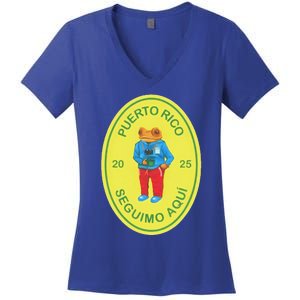 Debi Tirar Album Mas Fotos Frog Women's V-Neck T-Shirt