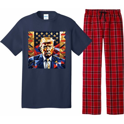 Donald Trump Art Cubist Pajama Set