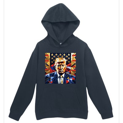 Donald Trump Art Cubist Urban Pullover Hoodie