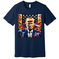 Donald Trump Art Cubist Premium T-Shirt