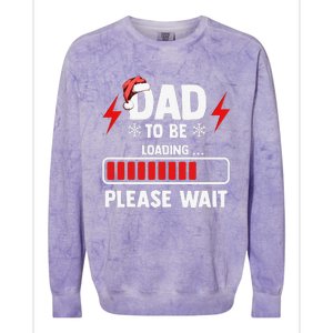 Dad To Be Loading Please Wait Christmas Colorblast Crewneck Sweatshirt