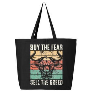 Day Trader Buy The Fear Sell The Greed Stock Market 25L Jumbo Tote