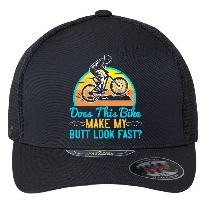 Does This Bike Make My Butt Look Fast Mountain Biking Flexfit Unipanel Trucker Cap