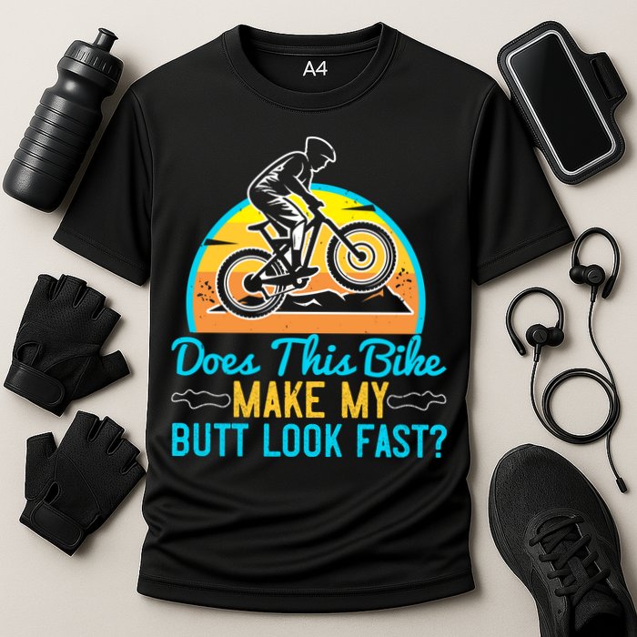 Does This Bike Make My Butt Look Fast Mountain Biking Cooling Performance Crew T-Shirt