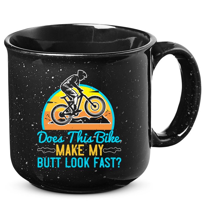 Does This Bike Make My Butt Look Fast Mountain Biking 15oz Campfire Ceramic Mug