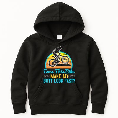 Does This Bike Make My Butt Look Fast Mountain Biking Kids Hoodie