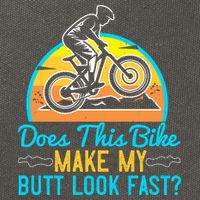 Does This Bike Make My Butt Look Fast Mountain Biking Cotton Canvas Backpack