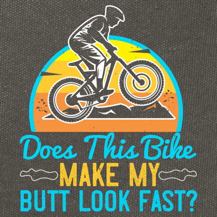 Does This Bike Make My Butt Look Fast Mountain Biking Cotton Canvas Backpack
