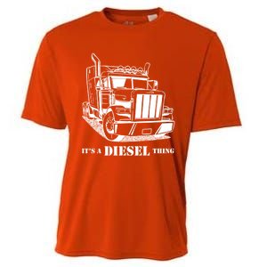 Diesel Thing Big Rig Semi Trailer Truck Driver Trucker Gift Cooling Performance Crew T-Shirt