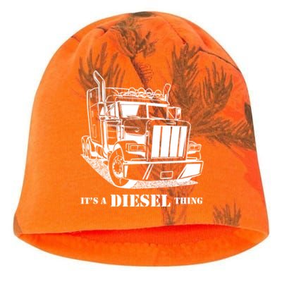 Diesel Thing Big Rig Semi Trailer Truck Driver Trucker Gift Kati - Camo Knit Beanie