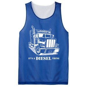 Diesel Thing Big Rig Semi Trailer Truck Driver Trucker Gift Mesh Reversible Basketball Jersey Tank