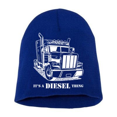 Diesel Thing Big Rig Semi Trailer Truck Driver Trucker Gift Short Acrylic Beanie