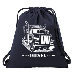 Diesel Thing Big Rig Semi Trailer Truck Driver Trucker Gift Drawstring Bag