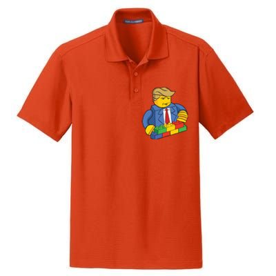 Donald Trump Building Wall Funny Toy Dry Zone Grid Polo