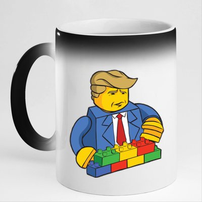 Donald Trump Building Wall Funny Toy 11oz Black Color Changing Mug