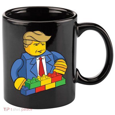 Donald Trump Building Wall Funny Toy 11oz C Handle Ceramic Mug