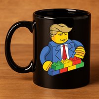 Donald Trump Building Wall Funny Toy 11oz C Handle Ceramic Mug
