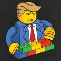 Donald Trump Building Wall Funny Toy 11oz C Handle Ceramic Mug