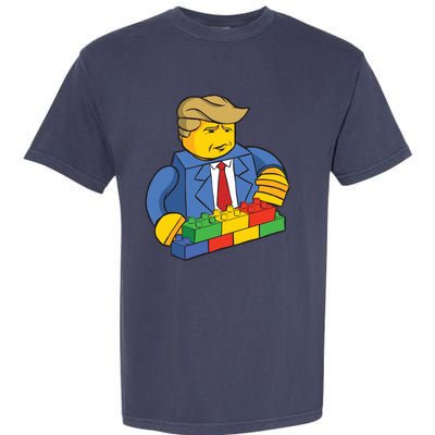 Donald Trump Building Wall Funny Toy Garment-Dyed Heavyweight T-Shirt