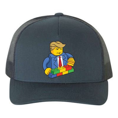 Donald Trump Building Wall Funny Toy Yupoong Adult 5-Panel Trucker Hat