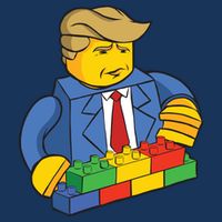 Donald Trump Building Wall Funny Toy Cooling Performance Crew T-Shirt
