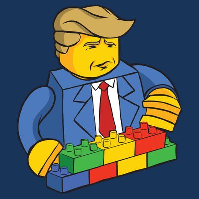 Donald Trump Building Wall Funny Toy T-Shirt