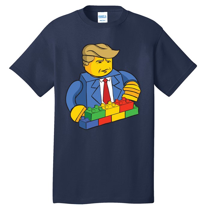 Donald Trump Building Wall Funny Toy Tall T-Shirt