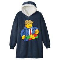 Donald Trump Building Wall Funny Toy Hooded Wearable Blanket