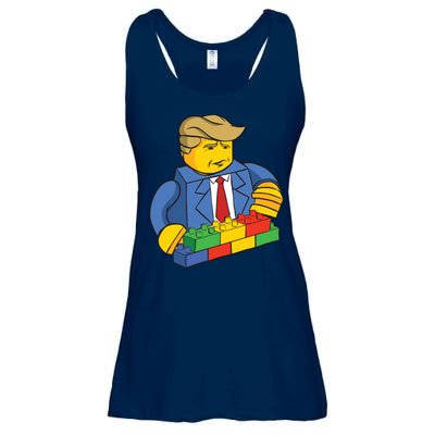 Donald Trump Building Wall Funny Toy Ladies Essential Flowy Tank