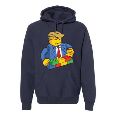 Donald Trump Building Wall Funny Toy Premium Hoodie