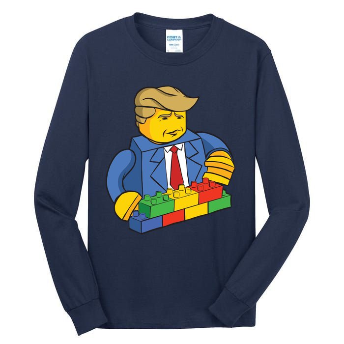 Donald Trump Building Wall Funny Toy Tall Long Sleeve T-Shirt