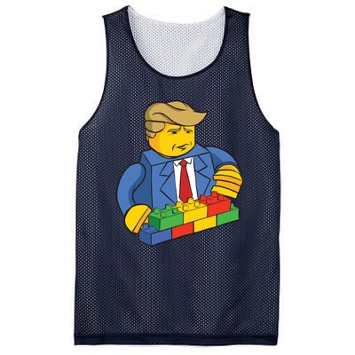 Donald Trump Building Wall Funny Toy Mesh Reversible Basketball Jersey Tank