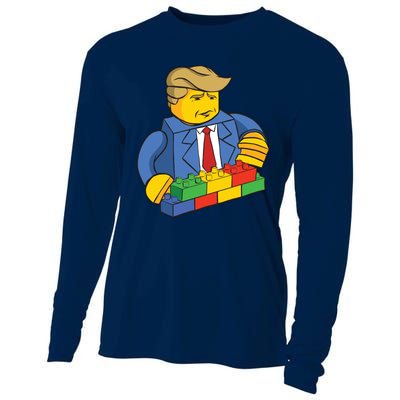 Donald Trump Building Wall Funny Toy Cooling Performance Long Sleeve Crew