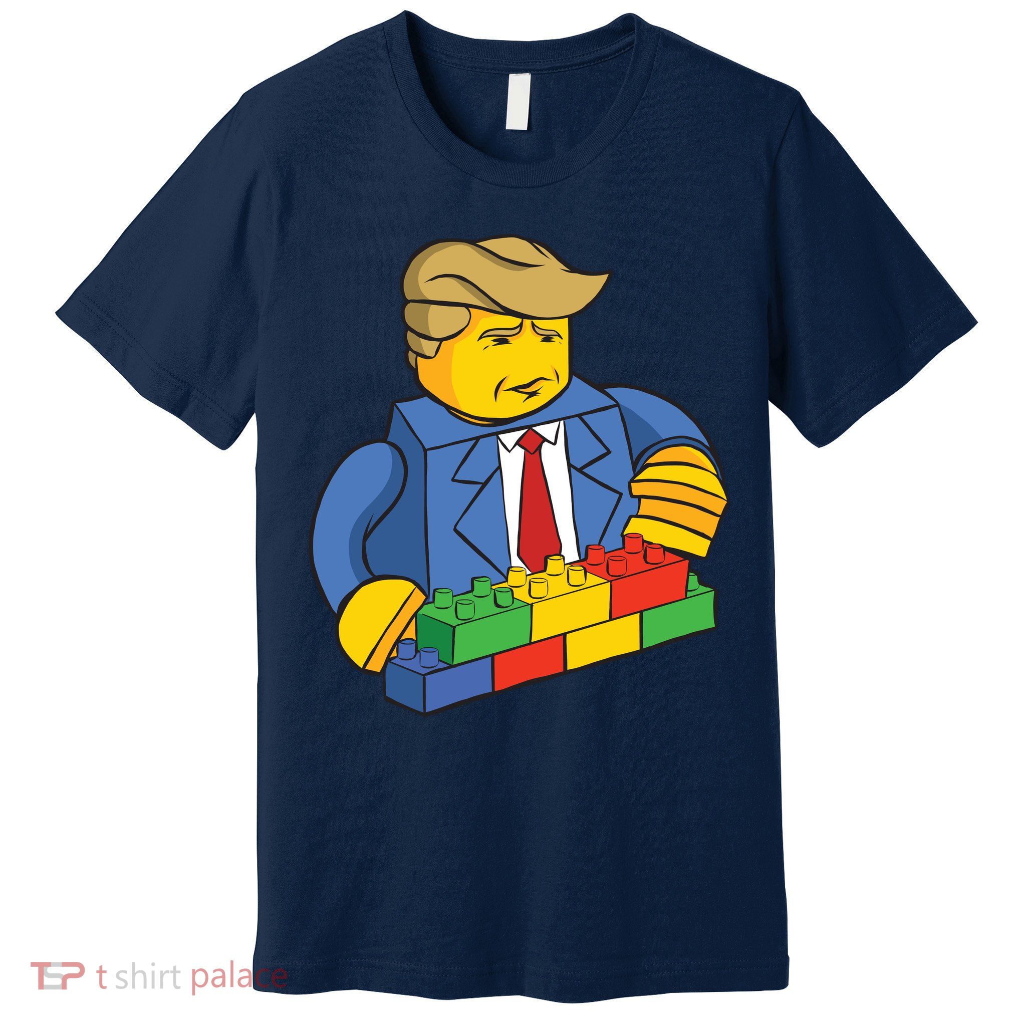 Donald Trump Building Wall Funny Toy Premium T-Shirt