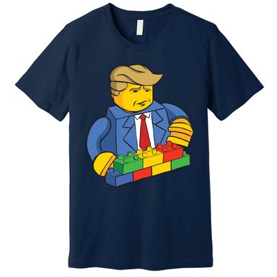 Donald Trump Building Wall Funny Toy Premium T-Shirt