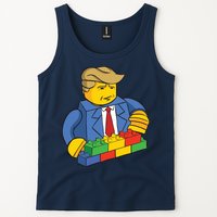 Donald Trump Building Wall Funny Toy Tank Top