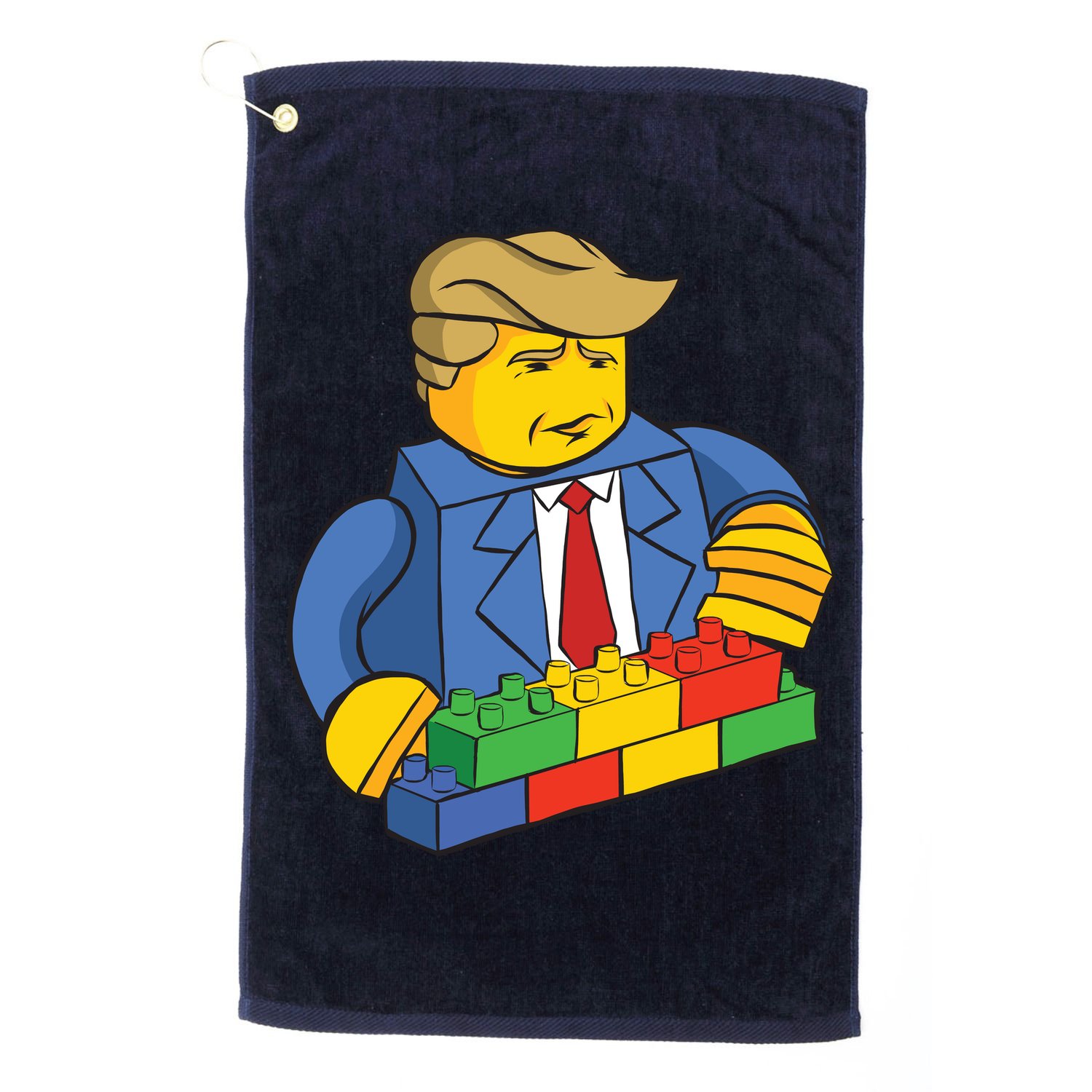 Donald Trump Building Wall Funny Toy Golf Towel